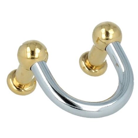 Schubladengriff Möbelgriff Messing poliert / Chrom glänzend Lochabstand 32mm