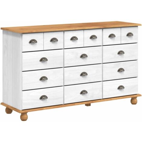 Schubladenkommode mit Schubladen ASKIM Weiß 79 x 40 x 133.5 cm vidaXL