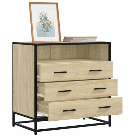 Schubladenschrank Sonoma-Eiche 70x41x70 cm Holzwerkstoff vidaXL855149