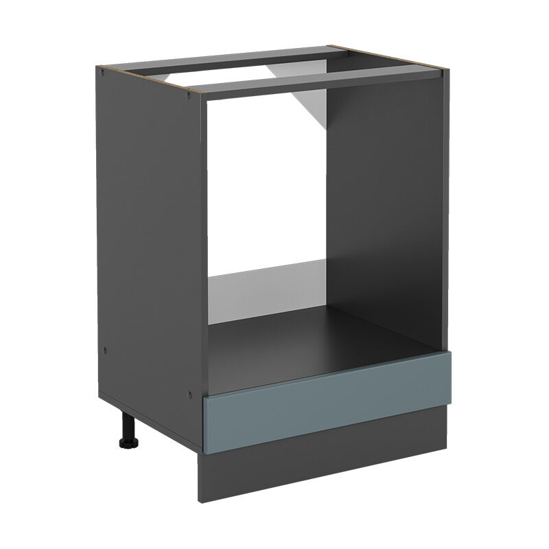 Vicco - Ofenschrank R-line, Blau-grau, 60 Cm Ohne Arbeitsplatte