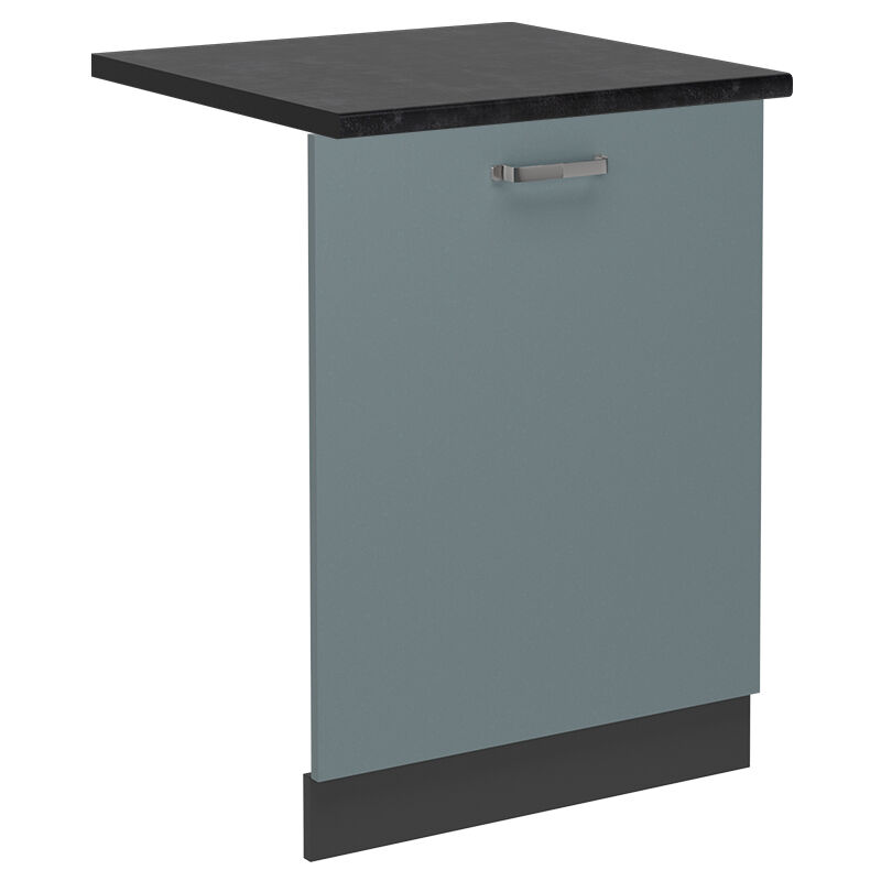Vicco - Geschirrspülblende R-line, Blau-grau, 60 Cm , Ap Anthrazit