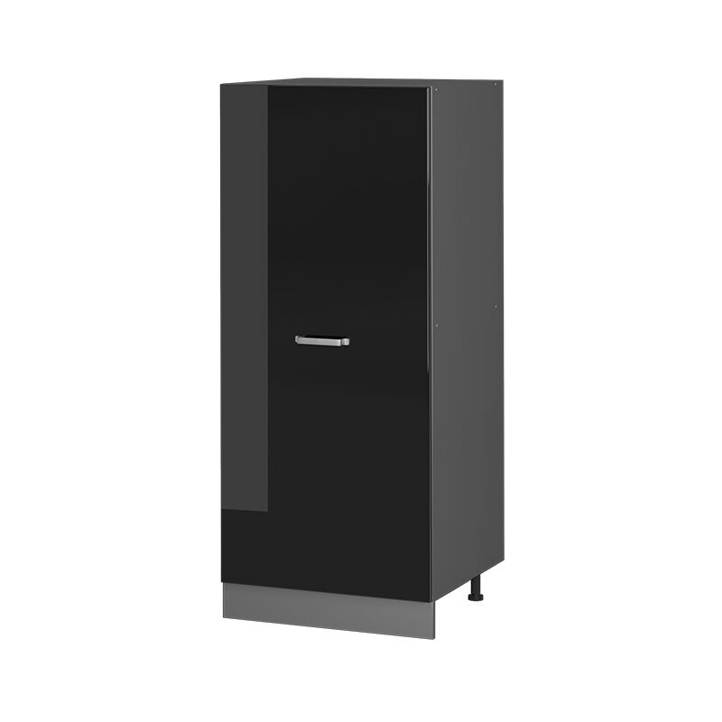 Vicco - Vorratsschrank R-line, Schwarz Hochglanz, 60 Cm