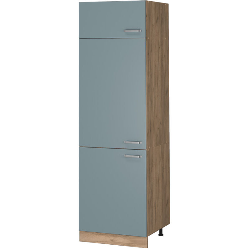Vicco - Kühlumbauschrank R-line, Blau-grau, 60 Cm