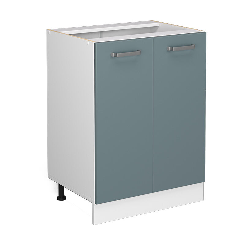 Vicco - Stehender Küchenschrank R-line, Blau-grau, 60 Cm Ohne Arbeitsplatte