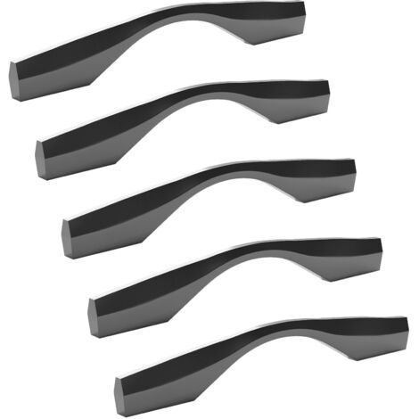 Schüco Alu Competence Möbelgriff ABELE BA 128/160 mm Chrom dunkel, 5 Stück