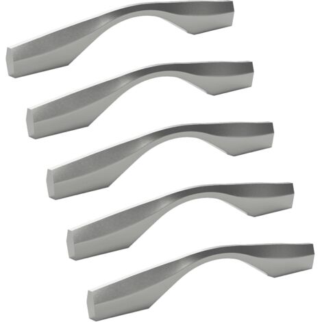 Schüco Alu Competence Möbelgriff ABELE BA 128/160 mm Edelstahloptik, 5 Stück