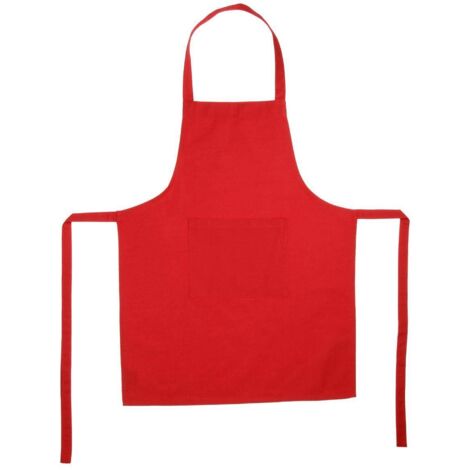 Schürze - Baumwolle - rot - 60x80 cm