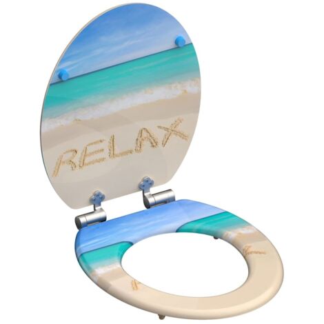 SCHÜTTE 80131 RELAX - Sedile WC in MDF, con abbassamento automatico