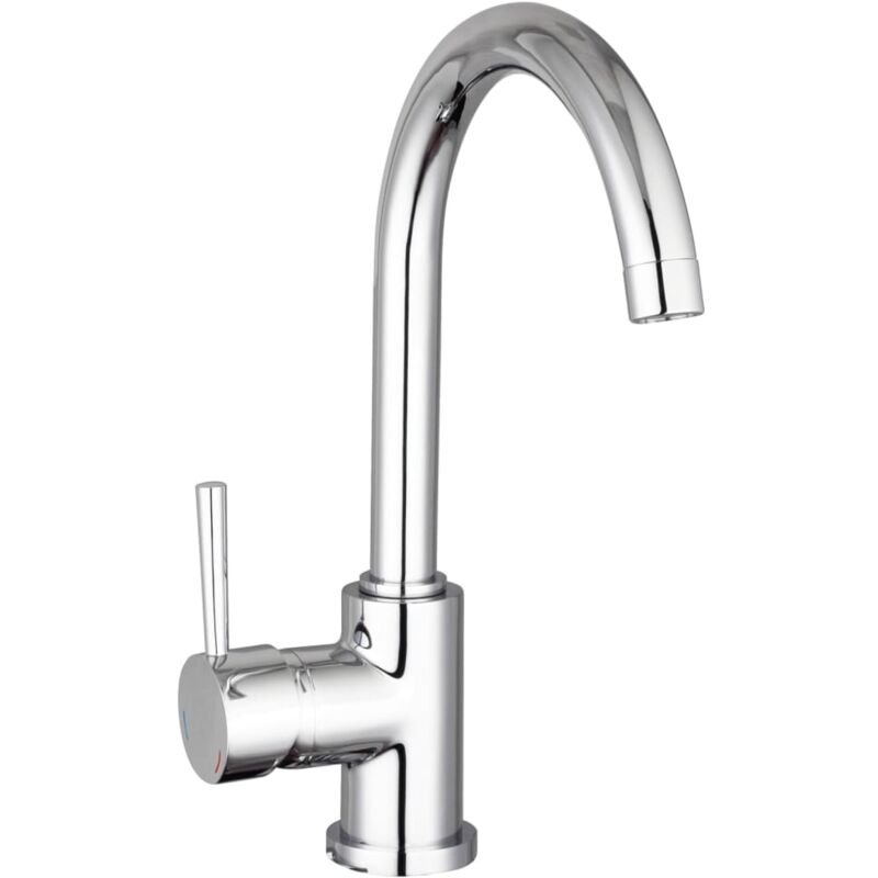 

SCHÜTTE Grifo de fregadero con caño redondo SWAN cromado - Plateado