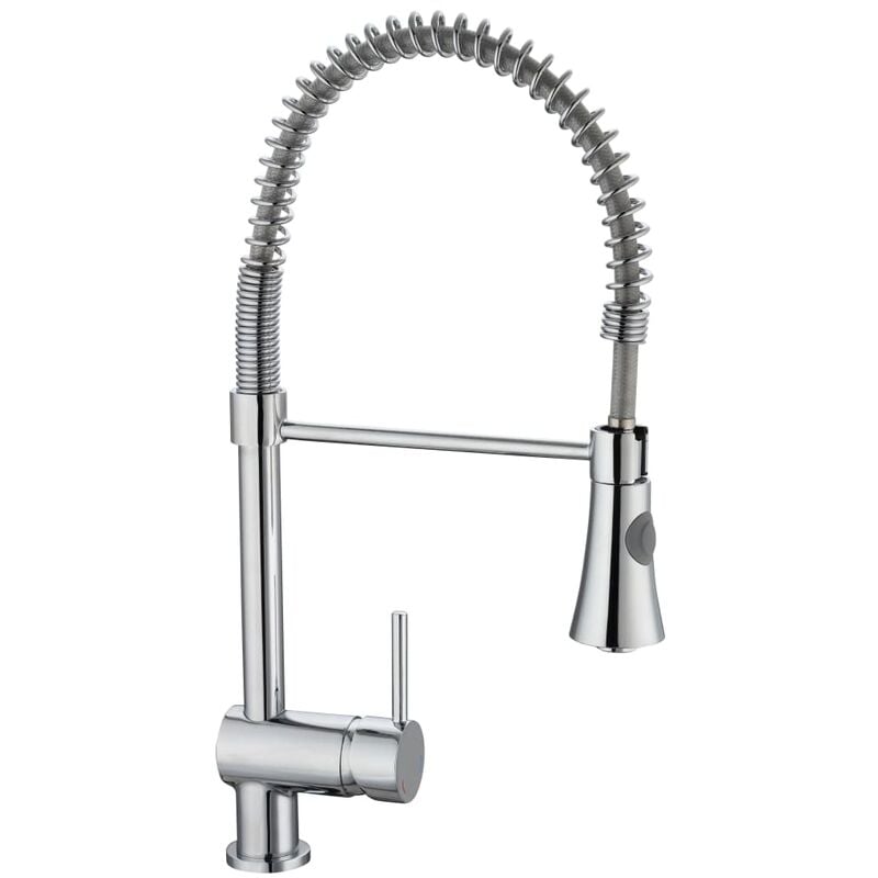 

Grifo mezclador de fregadero CORNWALL cromado - Plateado - Schütte