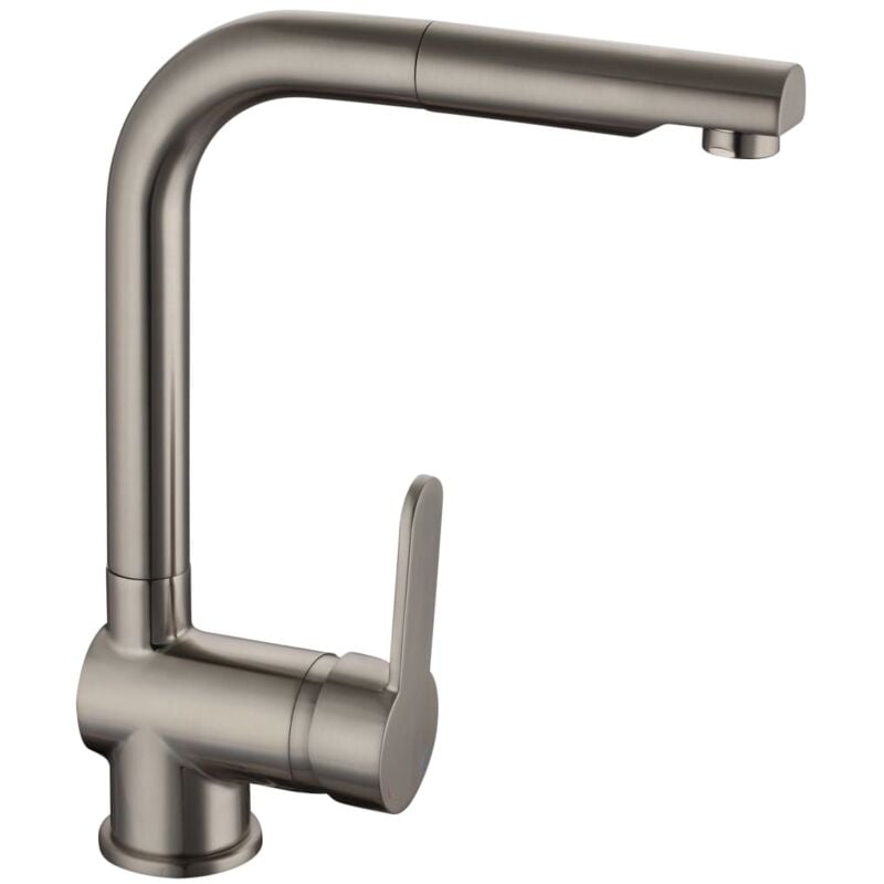 

Grifo mezclador de fregadero LONDON acero inoxidable - Plateado - Schütte