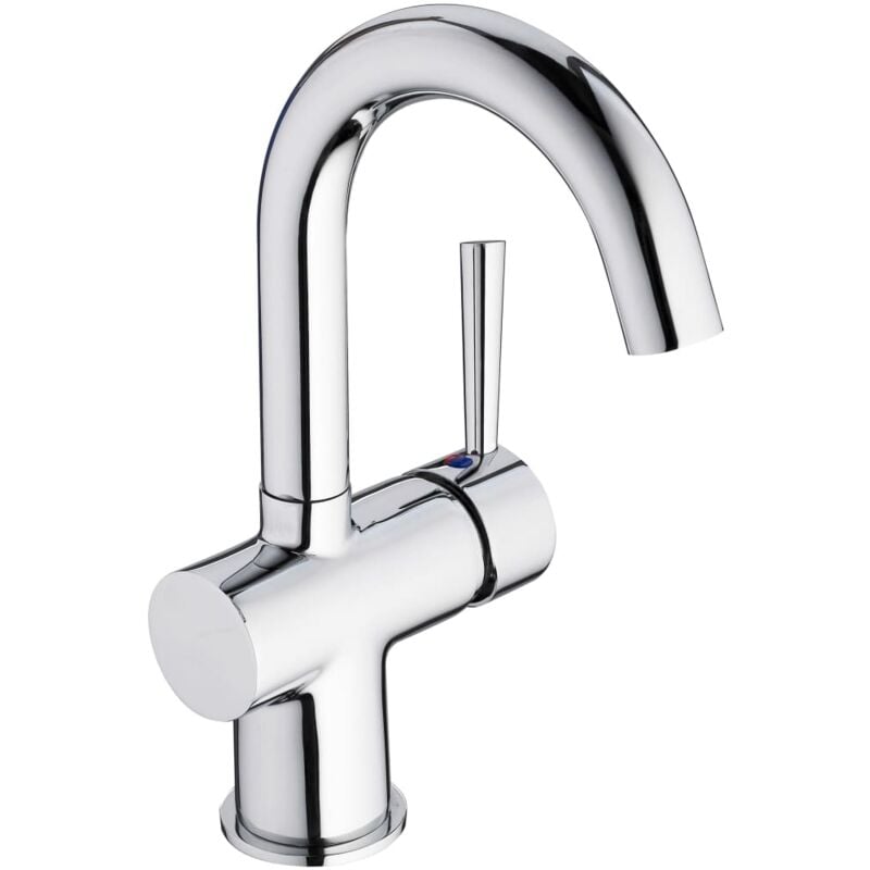 

Grifo mezclador de lavabo CORNWALL cromado - Plateado - Schütte