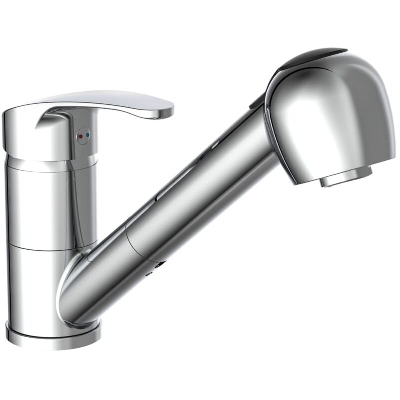 

Sch � Tte - SCHÜTTE Grifo mezclador lavabo con ducha extraíble DIZIANI cromado - Plateado