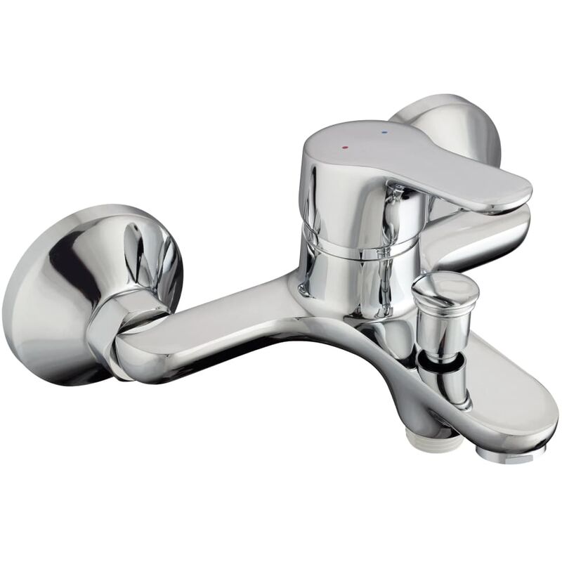 

Grifo mezclador para bañera o ducha VICO cromado 105 mm - Plateado - Schütte