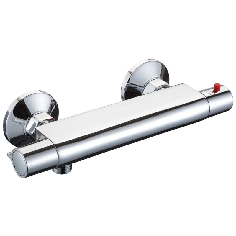 

Grifo mezclador termostático para ducha VICO cromado - Plateado - Schütte