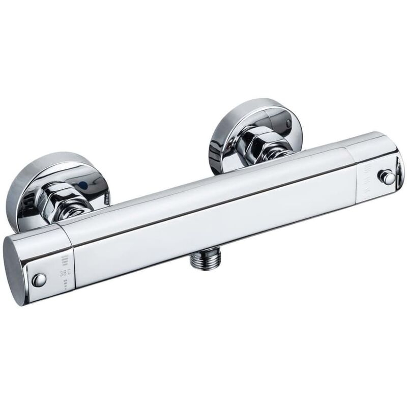 

SCHÜTTE Grifo mezclador termostático para ducha VITA cromado - Plateado