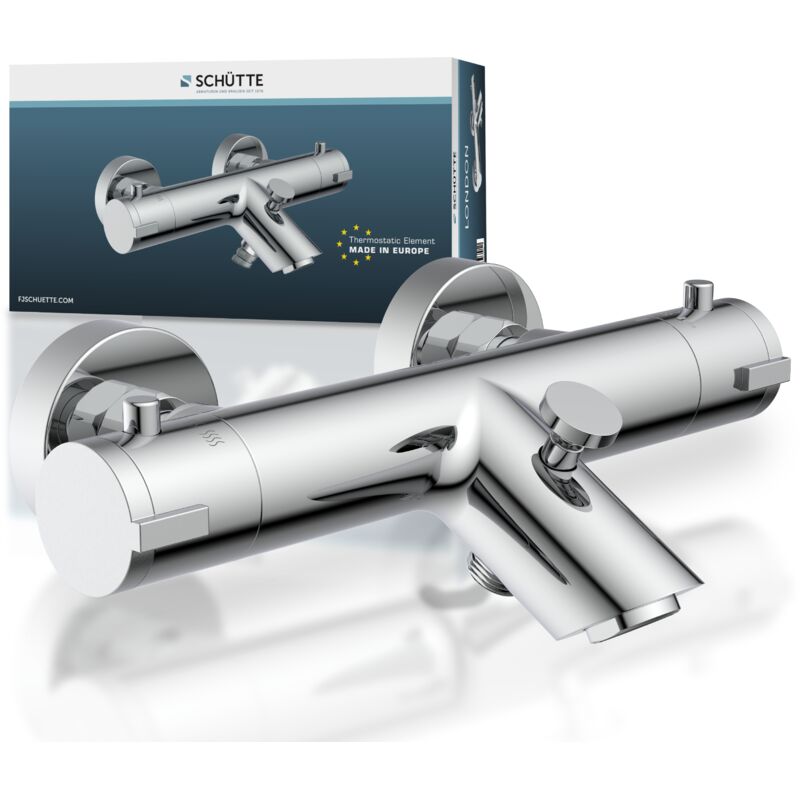 Mitigeur thermostatique london chromé - pour baignoire - Schütte