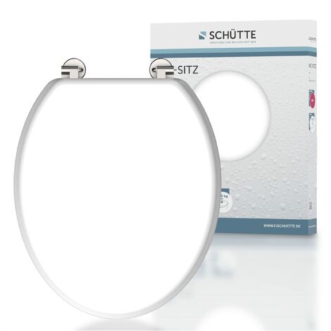 Schütte Sedile WC White con Anima in Legno, Bianco, 84000