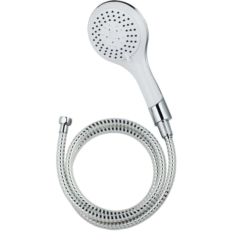 

Set de alcachofa de ducha BROADWAY blanco cromado - Blanco - Schütte