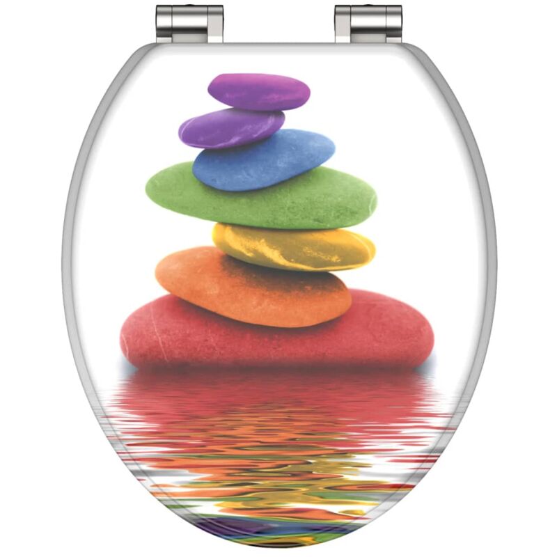 Siège de toilette avec fermeture en douceur COLORFUL STONES SCHÜTTE