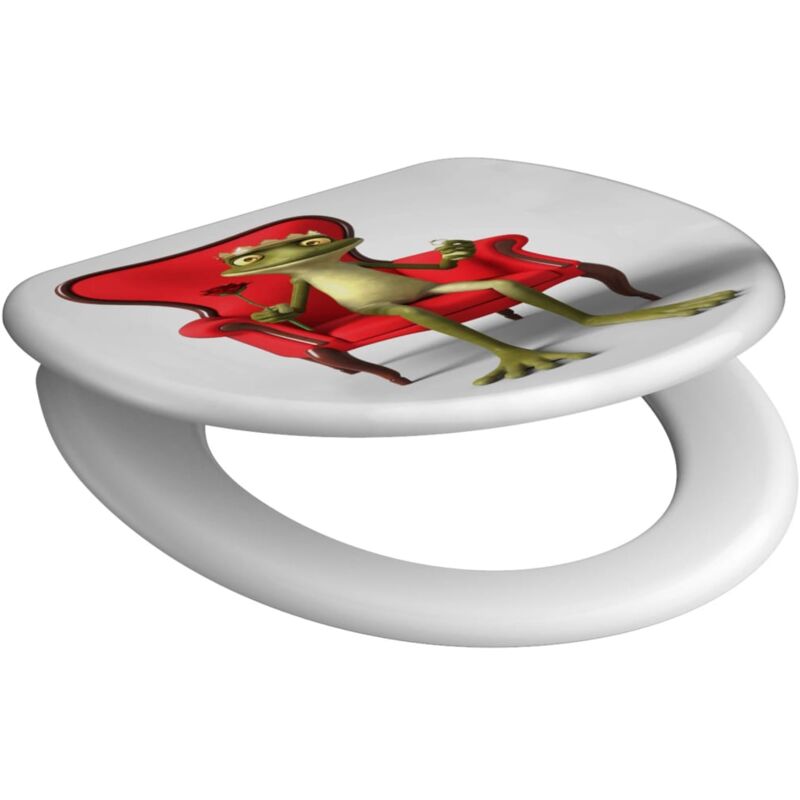 Schütte - Siège de toilette avec fermeture en douceur frog king