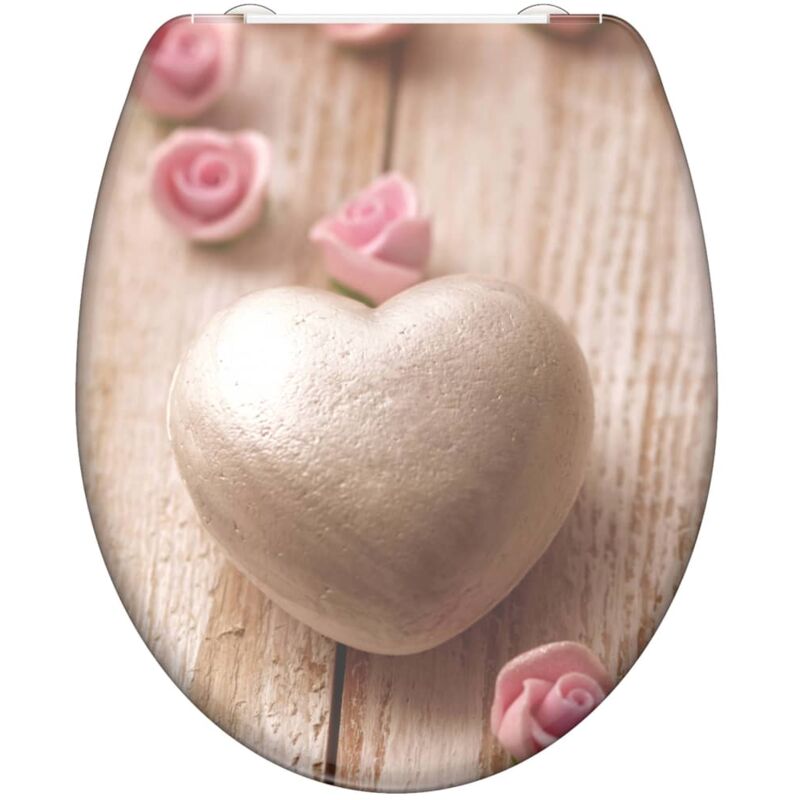 Schütte - Siège de toilette avec fermeture en douceur romantic imprimé