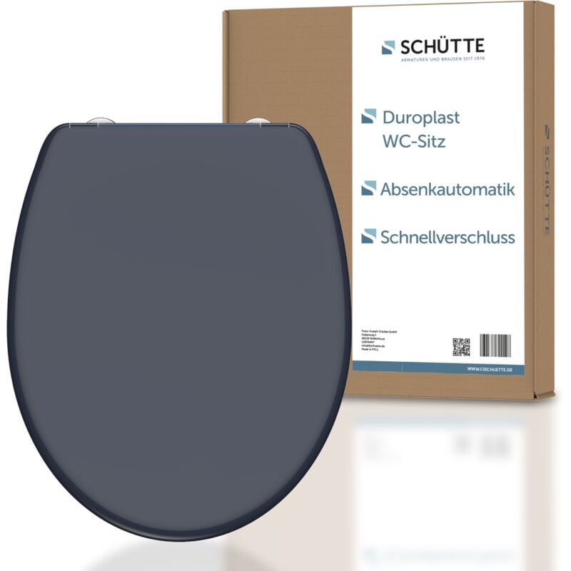 Schütte - Abattant wc en duroplast anthrazit avec frein de chute Anthracite