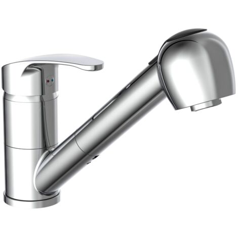 main image of "SCHÜTTE Sink Mixer with Pull-out Spray DIZIANI Chrome - Silver"