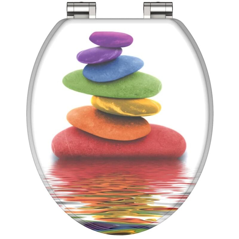 

SCHÜTTE Tapa de váter con cierre suave COLORFUL STONES - Multicolor