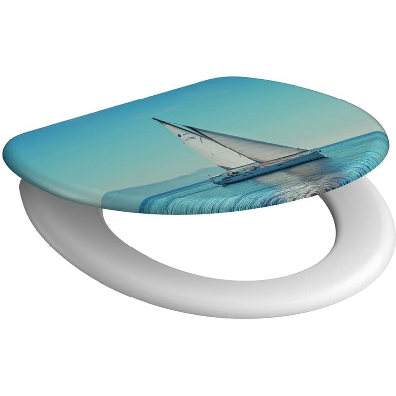 

SCHÜTTE Tapa de váter con cierre suave SAILING - Multicolor