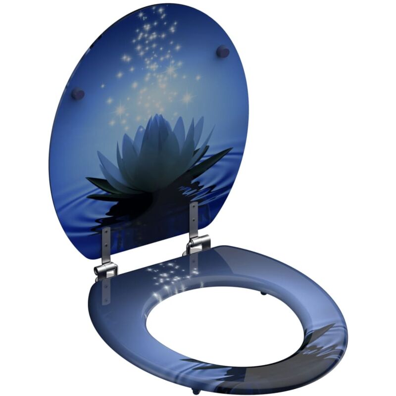 

SCHÜTTE Tapa de váter WC modelo WATER LILY material MDF - Azul