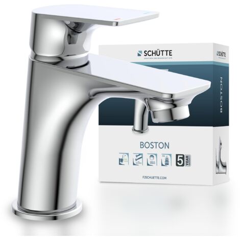 SCHÜTTE Wasserhahn Bad Einhebelmischer Badezimmer Badarmatur Waschtischarmatur Waschbecken Waschtischbatterie Modern 33210
