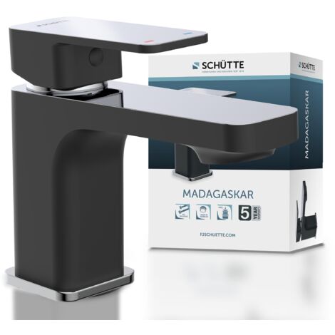 SCHÜTTE Wasserhahn Bad Einhebelmischer Badezimmer Badarmatur Waschtischarmatur Waschbecken Waschtischbatterie Modern 43106