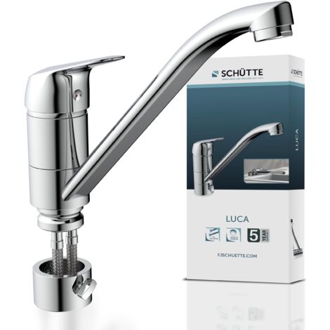 SCHÜTTE Wasserhahn Küche Einhebelmischer Küchenarmatur Spültischarmatur Mischbatterie Spülbecken Unterfenster-Montage Klassisch MB35210