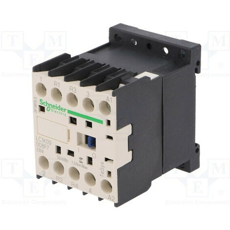 Schütz 4 Pole 2 Nc und 2 Na 230vac 9a DIN-Schiene und Platte Lc1k09008p7