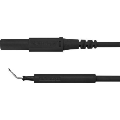 Schützinger AL 8322 / ZPK / 1 / 100 / SW Cavo adattatore Spina 4 mm Sonda Nero 1 pz.