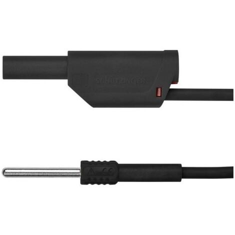 Schützinger AL 8323 / 1 / 100 / SW Cavo adattatore Spina 4 mm Spina 4 mm Nero 1 pz.