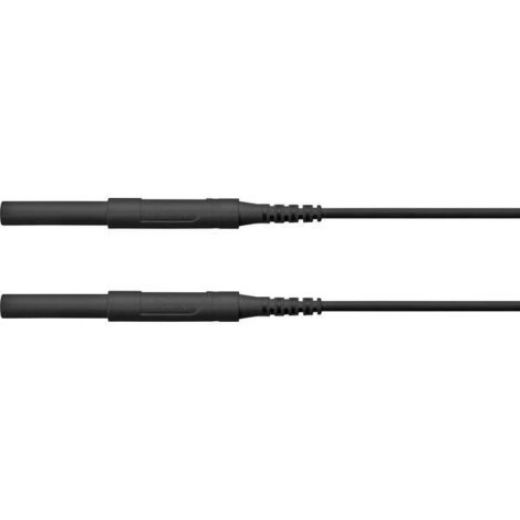 Schützinger HSPL 8568 / AWG16 / 50 / SW Puntali di sicurezza Spina 4 mm Spina 4 mm Nero 1 pz.