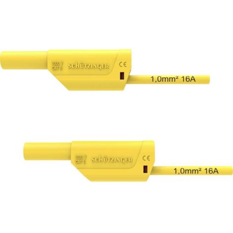 Schützinger VSFK 8500 / 1 / 200 / GE Cordon de mesure de sécurité mâle 4 mm mâle 4 mm 200.00 cm jaune 1 pc(s) Y430072