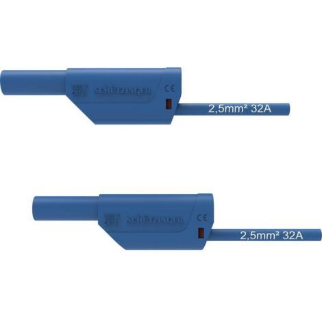 Schützinger VSFK 8500 / 2.5 / 50 / BL Puntali di sicurezza Spina 4 mm Spina 4 mm 50.00 cm Blu 1 pz.