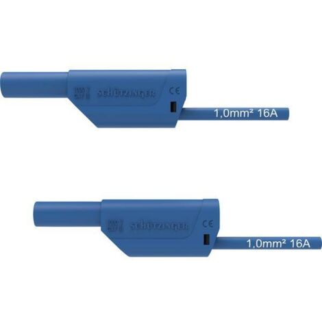 Schützinger VSFK 8700 / 1 / 200 / BL Puntali di sicurezza Spina 4 mm Spina 4 mm 200.00 cm Blu 1 pz.