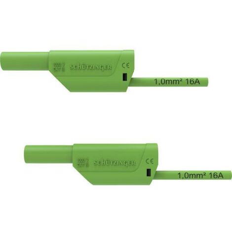 Schützinger VSFK 8700 / 1 / 200 / GN Puntali di sicurezza Spina 4 mm Spina 4 mm 200.00 cm Verde 1 pz.