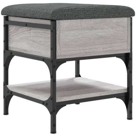 Schuhbank Grau Sonoma 42x42x45 cm Holzwerkstoff vidaXL