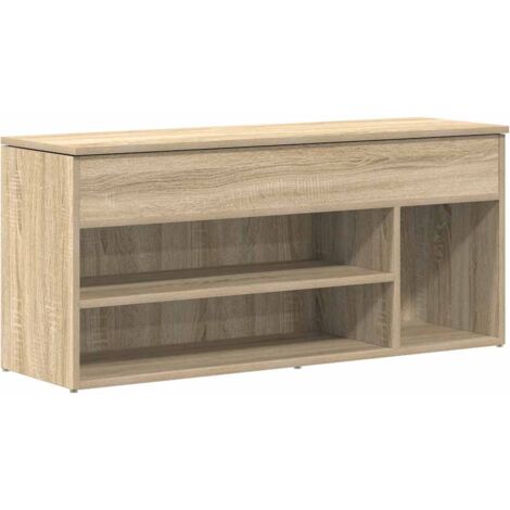 Schuhbank Sonoma-Eiche 102x30,5x45 cm Holzwerkstoff vidaXL