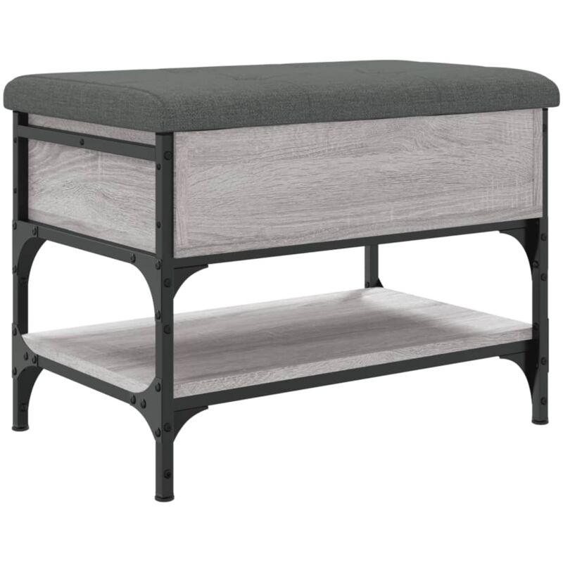 Schuhbank Grau Sonoma 62x42x45 Cm Holzwerkstoff Vidaxl