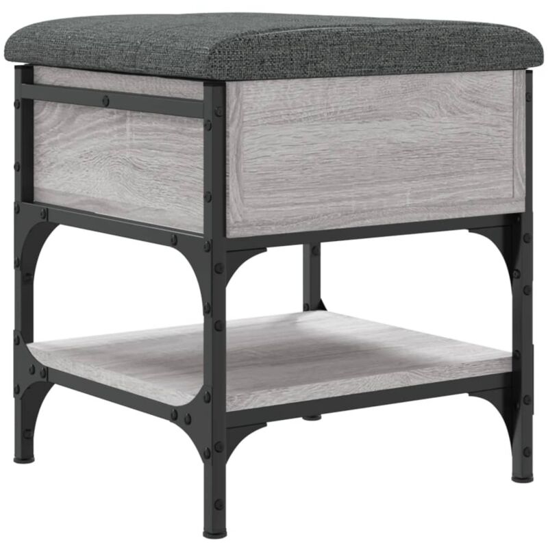 Vidaxl - Schuhbank Grau Sonoma 42x42x45 Cm Holzwerkstoff