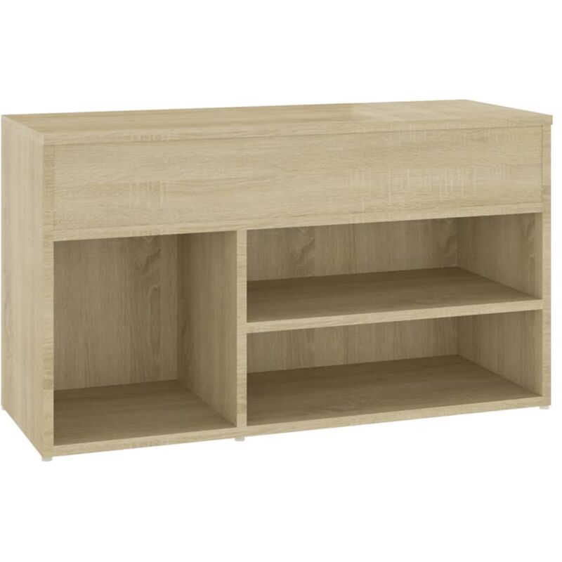 Vidaxl Schuhbank Sonoma-eiche 80x30x45 Cm Aus Spanplatte
