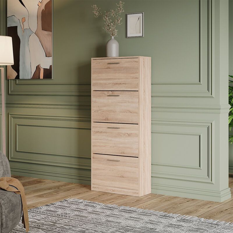 Vicco - Schuhkipper Gizmo, Sonoma, 59 X 137 Cm Mit 4 Fächern