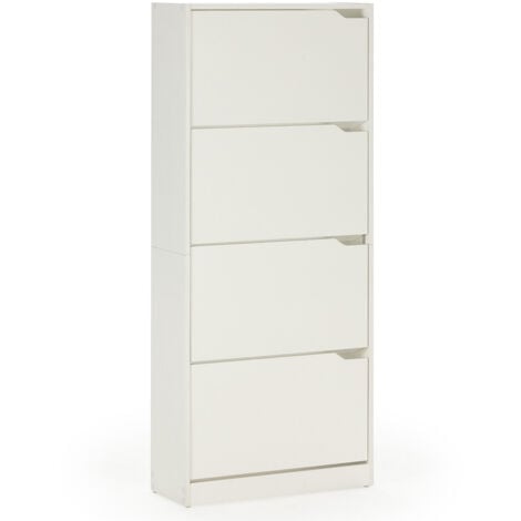 VS VENTA-STOCK Schuhregal Angel, 4 Türen, helle Eiche, für 24 Paar