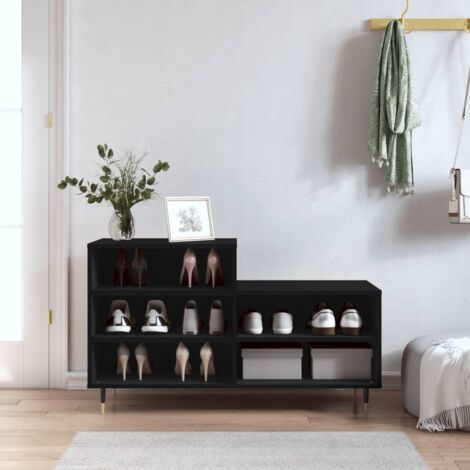 Schuhregal Schwarz 102x36x60 cm Holzwerkstoff vidaXL